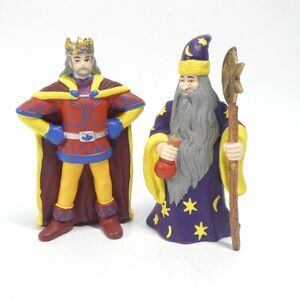 ELC Early Learning Centre 2 Medieval Castle Fantasy Figures Wizard & King